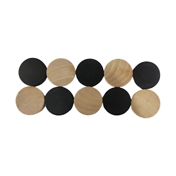 10x Snabbt Sling Puck Spelbrickor Trä Hockey Spelbricka 4x0,9cm (C)