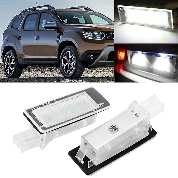 LED-nummerplåtslampa för Duster 10-15
