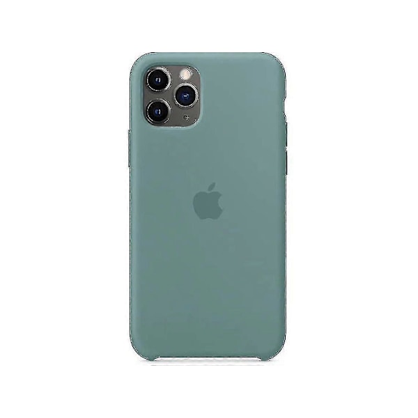 Slank Flydende Silikon TPU Cover Til iPhone 11 Pro Midnight Green