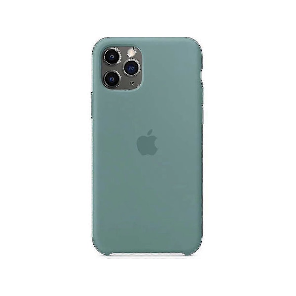 Smalt Silikon TPU-fodral för iPhone 11 Pro Midnight Green