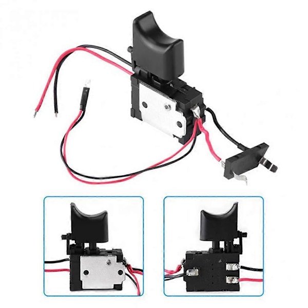 DC7.2-24V Elektrisk Borrmaskin Strömbrytare Sladdlös Borrmaskin Hastighetskontroll Knapp Trigger Ljus Elverktygsdelar I6(FCC)