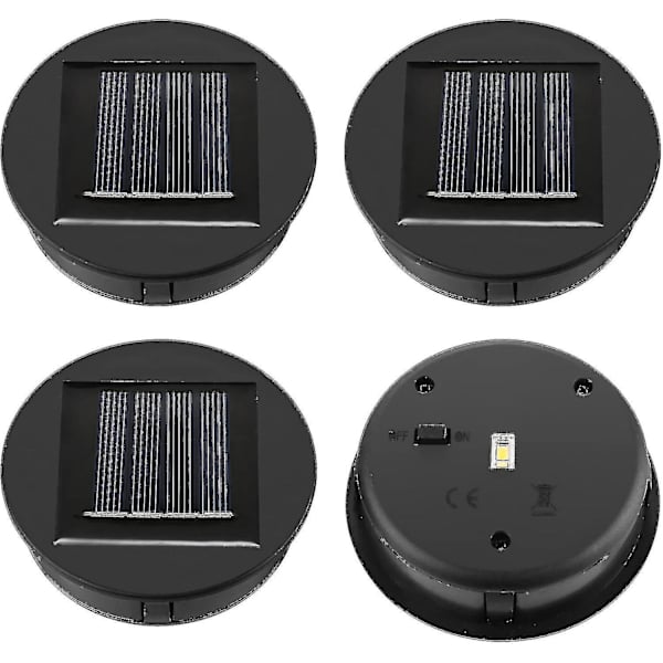 4-pack Solcellslampor Ersättning - Solpanel - Lock Lykta - Ersättnings Solcellslampor