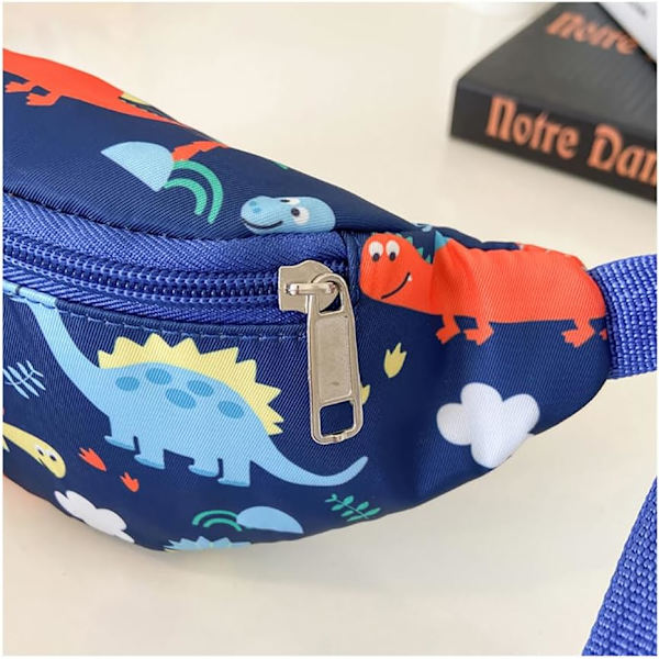 Dinosaurie Barnbälte för Barn, Midjeväska, Tyg Nylon Pengabälte, Crossbody Bröstväska för Barn, Flickor, Pojkar Löpning, Vandring Sport