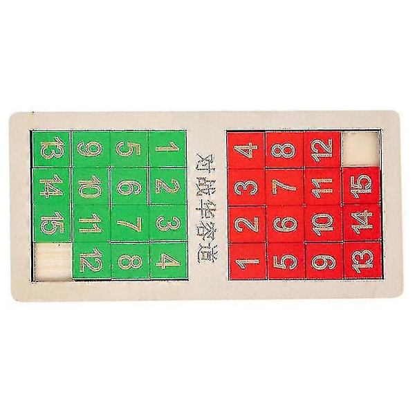 Tal Slide Puslespil Sjovt Matematik Pædagogisk Legetøj Interaktivt Legetøj til Forældre og Børn (C)