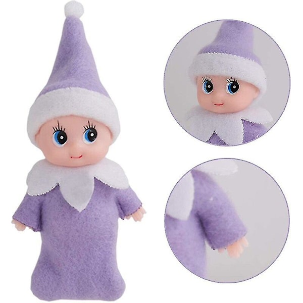 Zk-7pcs 7cm Dukker Baby Elf Skørt Lillebarn Tiny Gaver På Hylden Julepynt Tilbehør Legetøj Til Piger Drenge Børn[C]