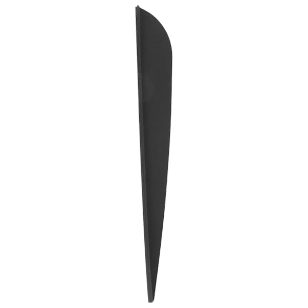 Pilar Fjädrar 4 Tum Plast Fletching 50-pack (Svart) (C)