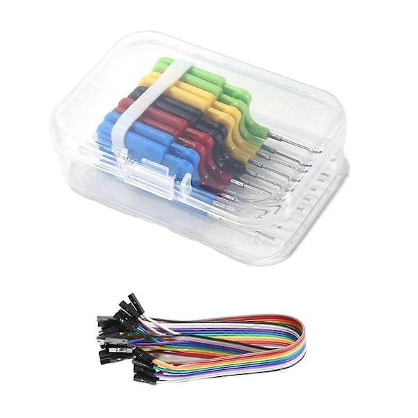 10 st SDK08 Testklämmor med Jumperkabel IC Testkrokklämmor 40V Ultra Liten Klämma 2A Testklämma för (C)
