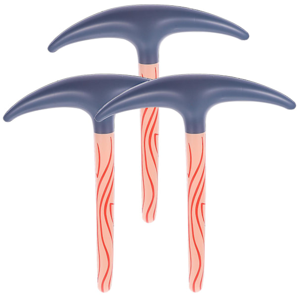 3 stk Oppustelig Legetøjs-Pickaxe PVC Oppustelig Pickaxe Oppustelig Legetøj Party Gave Oppustelig Legetøj