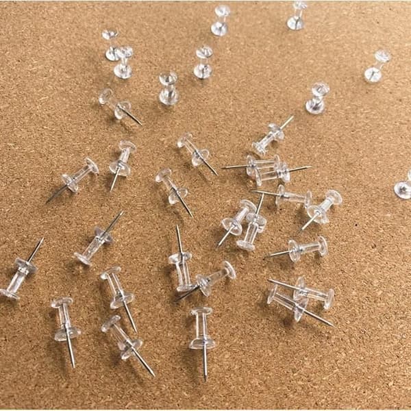 Häftstift - Ospecificerad - Transparent - 100 stycken - Stål - Blandad[YJD]