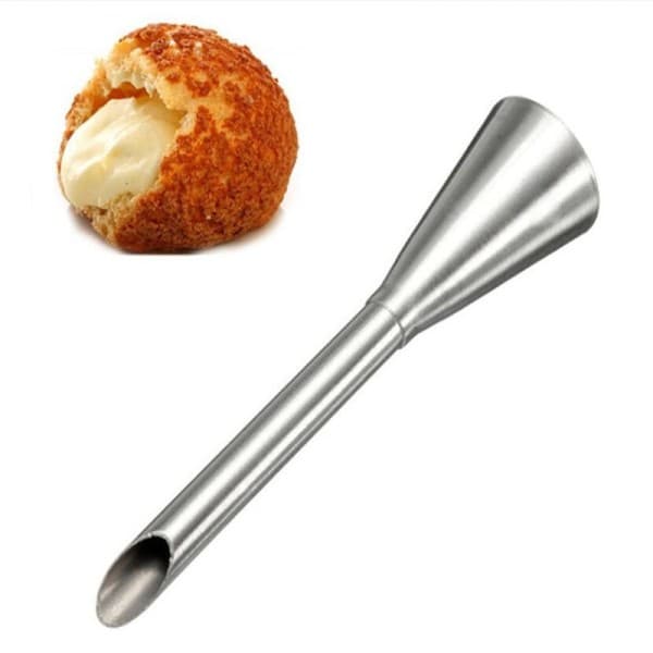1 stk. sprøjtepose tyller sæt rustfrit stål cupcake kage dekoration