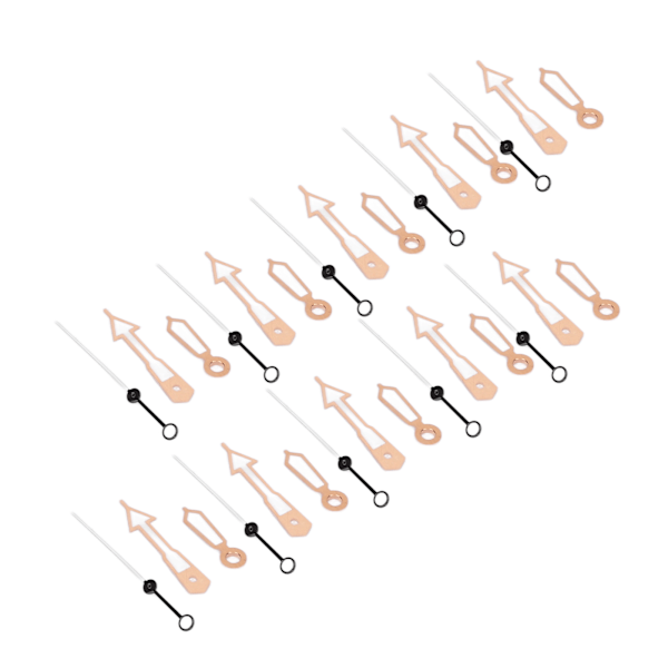 10 Set Urvisarvisdelar Luminous Metall Exklusiv Bärbar Snygg Urverk Visare för NH35A Typ 1[C]