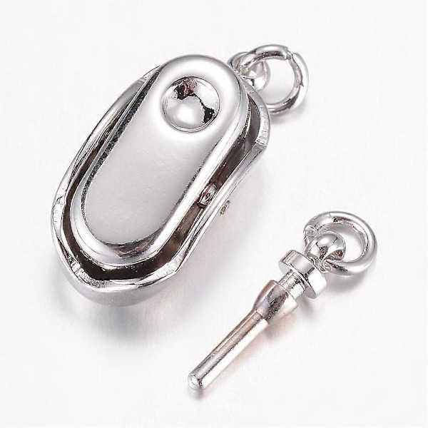 Anlöpsbeständiga 304 Rostfria Lådlås Rostfritt Stål Färg 20x8x7mm Hål: 2.5mm Pin: 1.2mm (C)