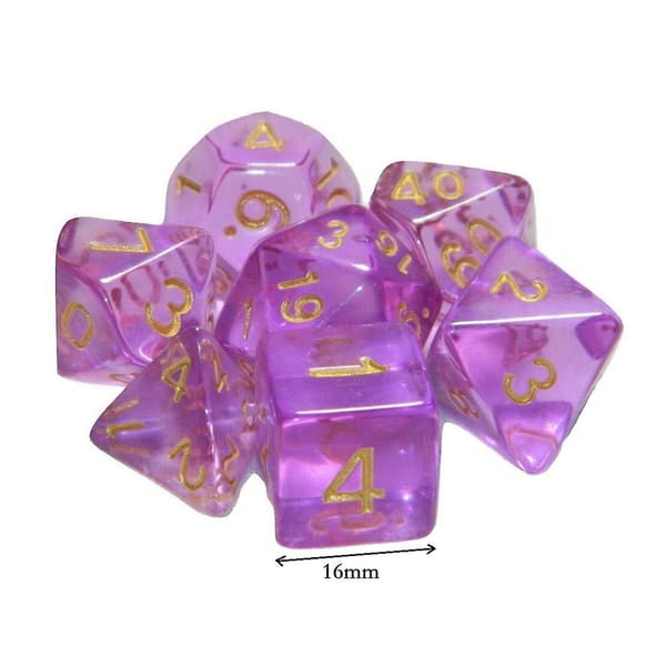 Rollspels Tärningsset Polyhedral D6 D12 Tillbehörspaket