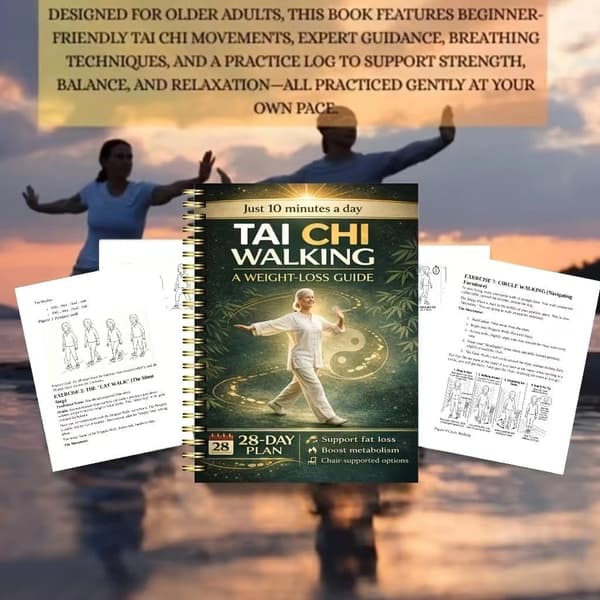 Tai Chi for eldre - Illustrert 28-dagers program som forbedrer balansen, reduserer stress og fremmer kondisjon over 40 [C]