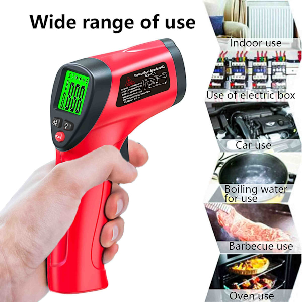 1 styck mini digital lasertermometer