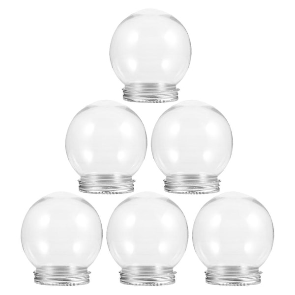 6 st DIY genomskinliga vattenglober snöglober vattenglober gör-det-själv-rekvisita DIY snöglob[C]