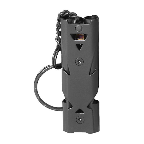 Dww-2PCS Nödraket med Dubbla Rör, Överlevnadsvissla, Dubbla Rör Hög Decibel Vissla, Nödraketer i Metall, för Domare