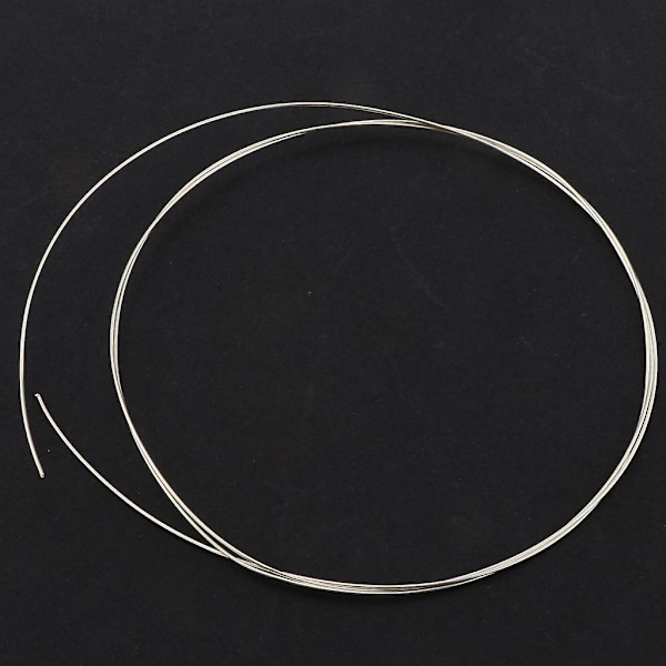 Meter 925 Silvertråd 0,8/1mm Pärltråd Charm Smycken Fynd 0,8mm