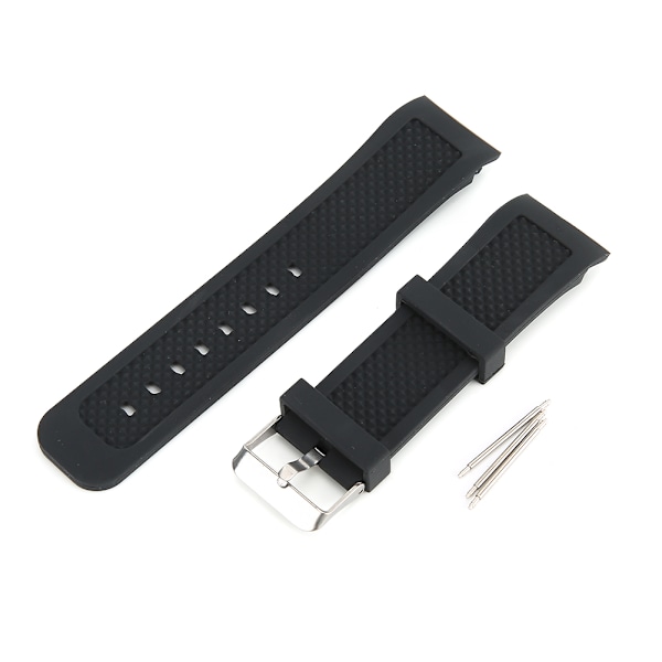 22 mm silikonklockarmband, justerbart armband för ersättning av armbandsur [C]