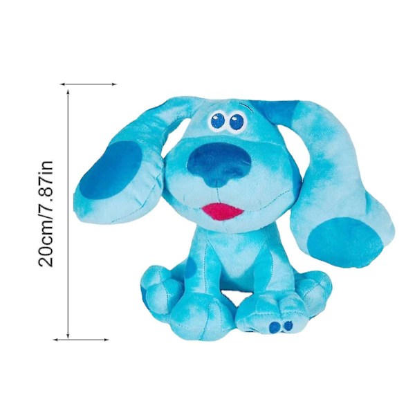 Blues Clues And You Blå Hvalpehund Plys Dupper Bløde Dyr Hund Fyldte Legetøj Til Børn Gaver 7,9 Tommer