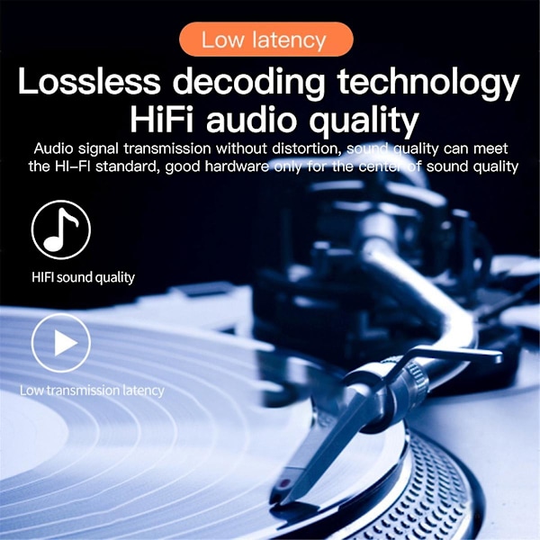Bluetooth 5.3 Modtager Sender Stereo Lav Latency Aux 3.5mm Jack Optisk Trådløs Musik Lyd A