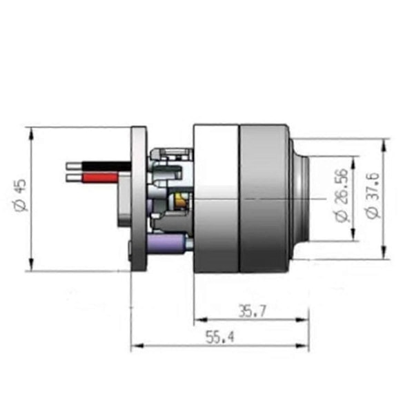 45mm 80000rpm Bl4560 Dc 120w Børsteløs Motor Højhastigheds Trådløs Støvsuger