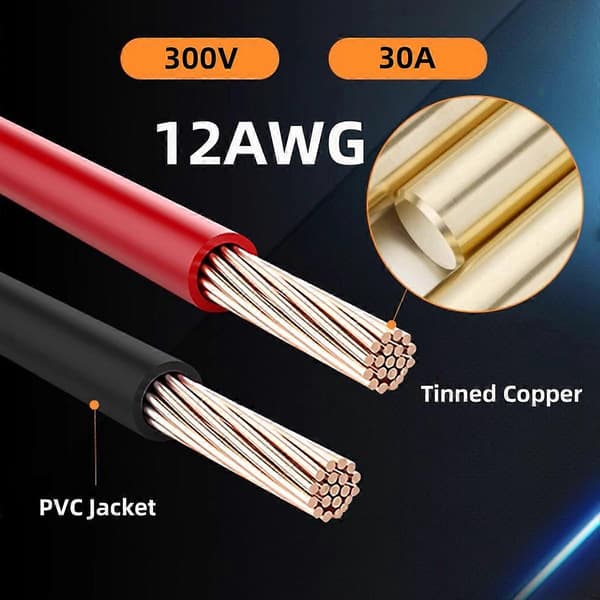 XT60 forlængerkabel til RC-batterier - 0,5 m, 12AWG, han til han