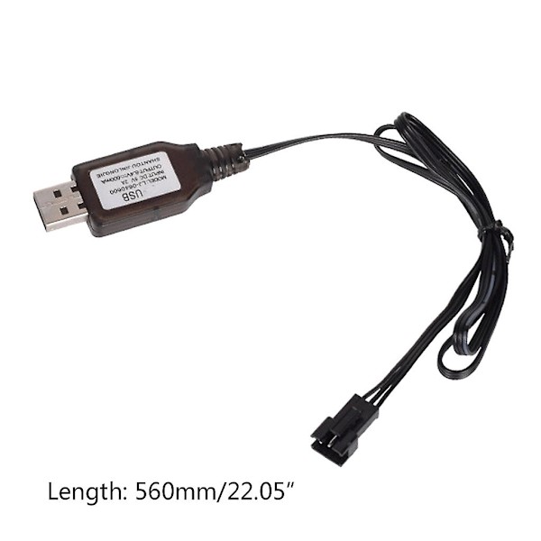 6.4V 2P 7.4V 3P 500mA Laddare  Plugg Leksak Fjärrkontroll Positiv Bärbar Usb
