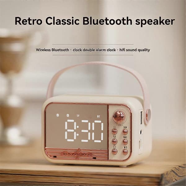 Langaton herätyskello Bluetooth 5.0:lla ja 3D-äänellä