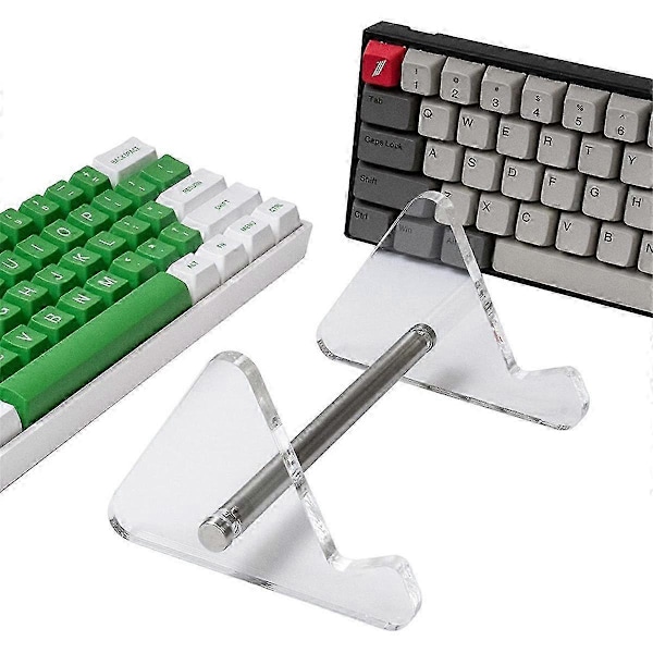 Mekanisk Gaming Tastatur Stativ Transparent Stativ Display Stativ DIY Kit Transparent 1 Lag (C)