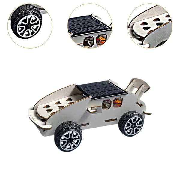 Solcellsdriven bilbyggsats för barn 8+ år, DIY STEM-lärande