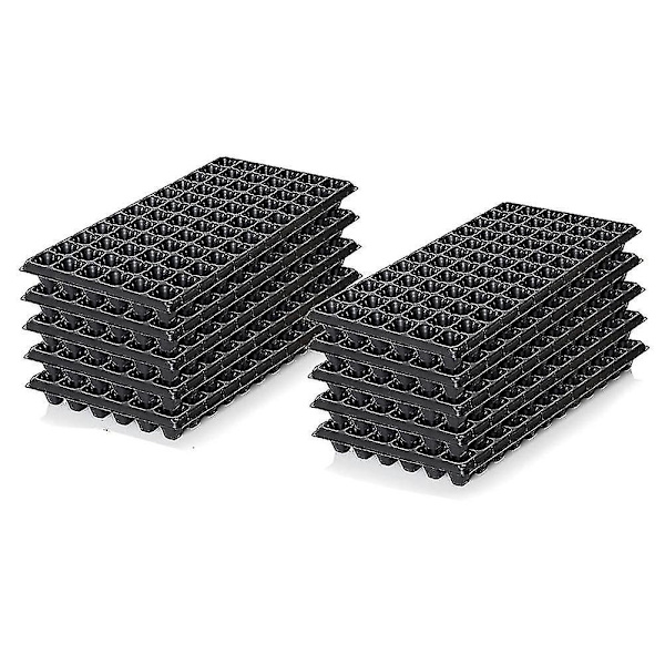 10-pack Fröstartset, 72-cells Såddbrickor Trädgårdsgroning Odlingsplattor Växtstartset