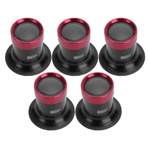 5-pack Förstoringsglas i Aluminiumlegering för Urmakare, Glaslins Förstoringsglas Loupe Tillbehör[C]