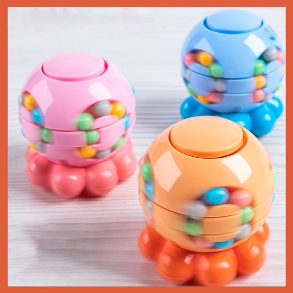 Octopus Magic Bean Puzzle Cube – Stressreducerande Fidget Leksak för Barn, 3D Pedagogisk Sensorisk Leksak G
