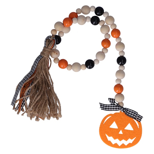 Halloween Träpärl Garland Färgglad Pärlsträng Träpärl Hänge för Hemfestival[C]