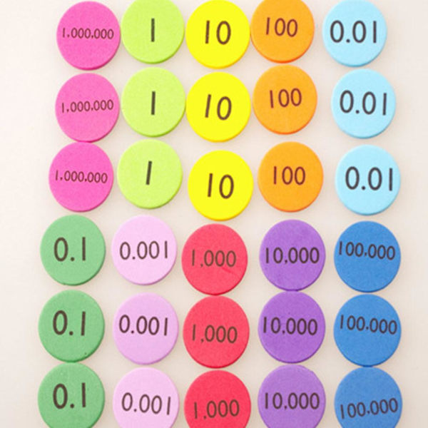300 st skumdigitala skivor Platsvärdesdiskar EVA Värdemanipulativa Matematik Platsvärdesdiskar Skumdiskar[C]
