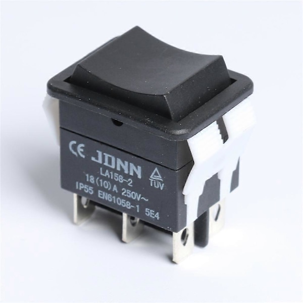 Mikro Elektrisk Kontrol Switch Samling Dobbelt Reset Switch LA158-2 10A 250V JDNN Vandtæt (HYYC)