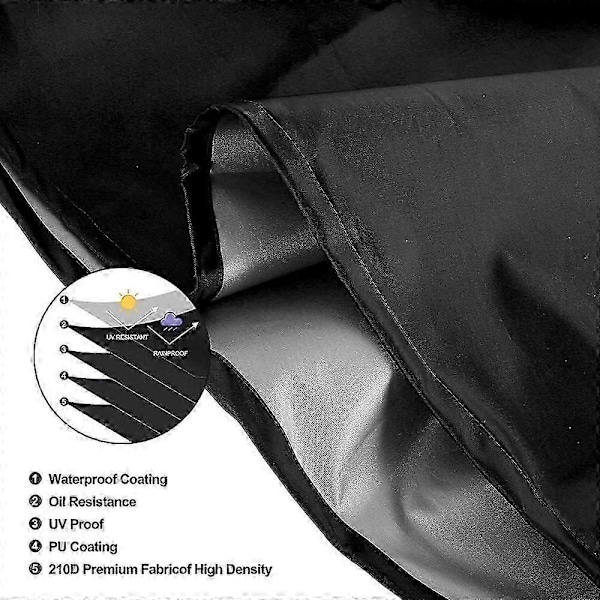 Utomhus Chimenea Skydd, 210D Oxford Tyg, Vindtät Design (C)