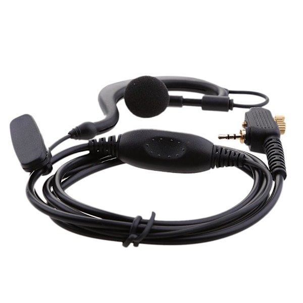Öronkrok Hörsnäcka Headset Mikrofon för Motorola MTP850 MTH650 Walkie Talkie Radio (C)