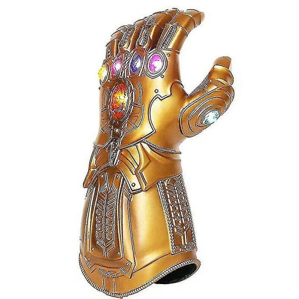 Barn Thanos Hansker Infinity Gauntlet Med LED Lys Avengers 4 Cosplay Leke [HK]