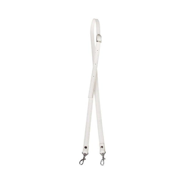 PU Læder Håndtaske Skulderrem Crossbody Taske Justerbare Remme Udskiftning White