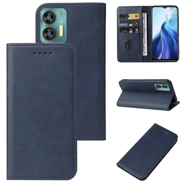 Premium Läder Telefonfodral med Magnetlås för [Modell]