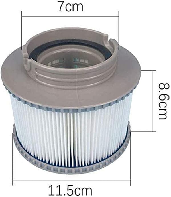 INF poolfilter kompatibel med MSPA oppustelig pool FD2089, 4-pak - Perfekt[C]
