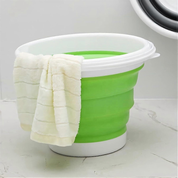 Hopfällbar Hink 5L Rengöringshink Vikbar Hink Liten Plast för Hemmet