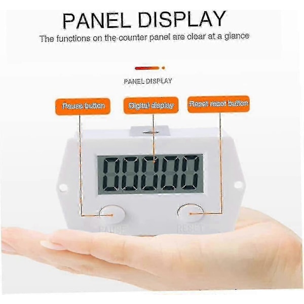Digital Räknare Elektronisk Klickräknare Högt Radnummer Xj-5j Klickräknare Industriell Switchwhite1pcs) (HYYC)