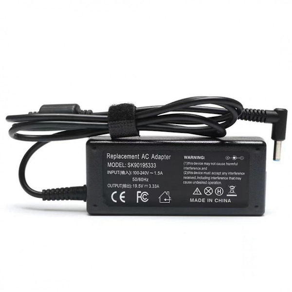 65W 19.5V3.33A Laptoplader for Elitebook 840-G3 850-G3 845-G3 820-G3 745-G3 725-G3 AC Adapter Strømkabel EU-kontakt