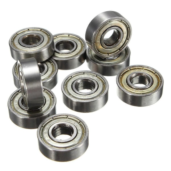 10 stk. 8 x 22 x 7 mm Skateboard Scooter Kuglelejer Hjul ABEC-5 608ZZ I6(FCC)