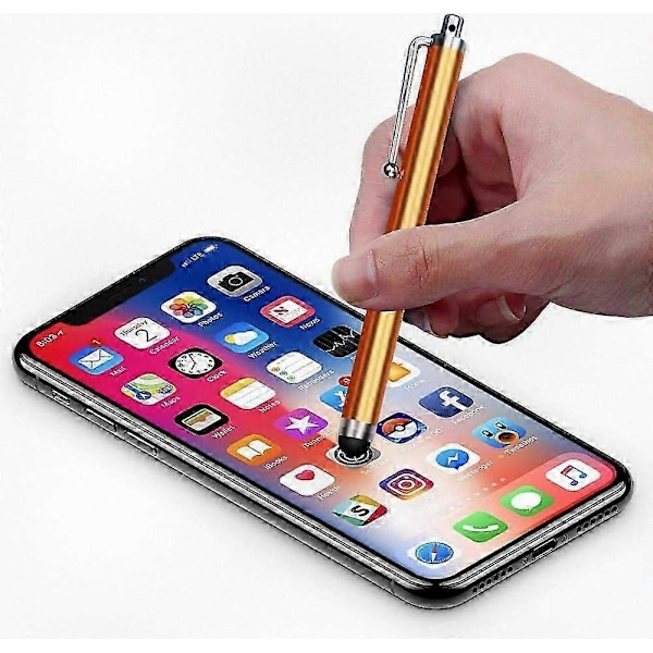 10-pakning Universal Kapasitiv Stylus for Berøringsskjermer - Fungerer med iPad, iPhone (Tilfeldige Farger) (FCC)