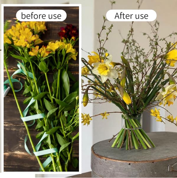 DIY Spiralestilkholdere til blomster og vaser, sæt med 2