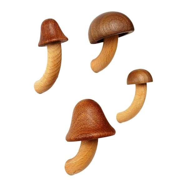 4x Sieni Jääkaappitarra Söpö Koti- ja Toimistokoriste 3D-tarra (C)